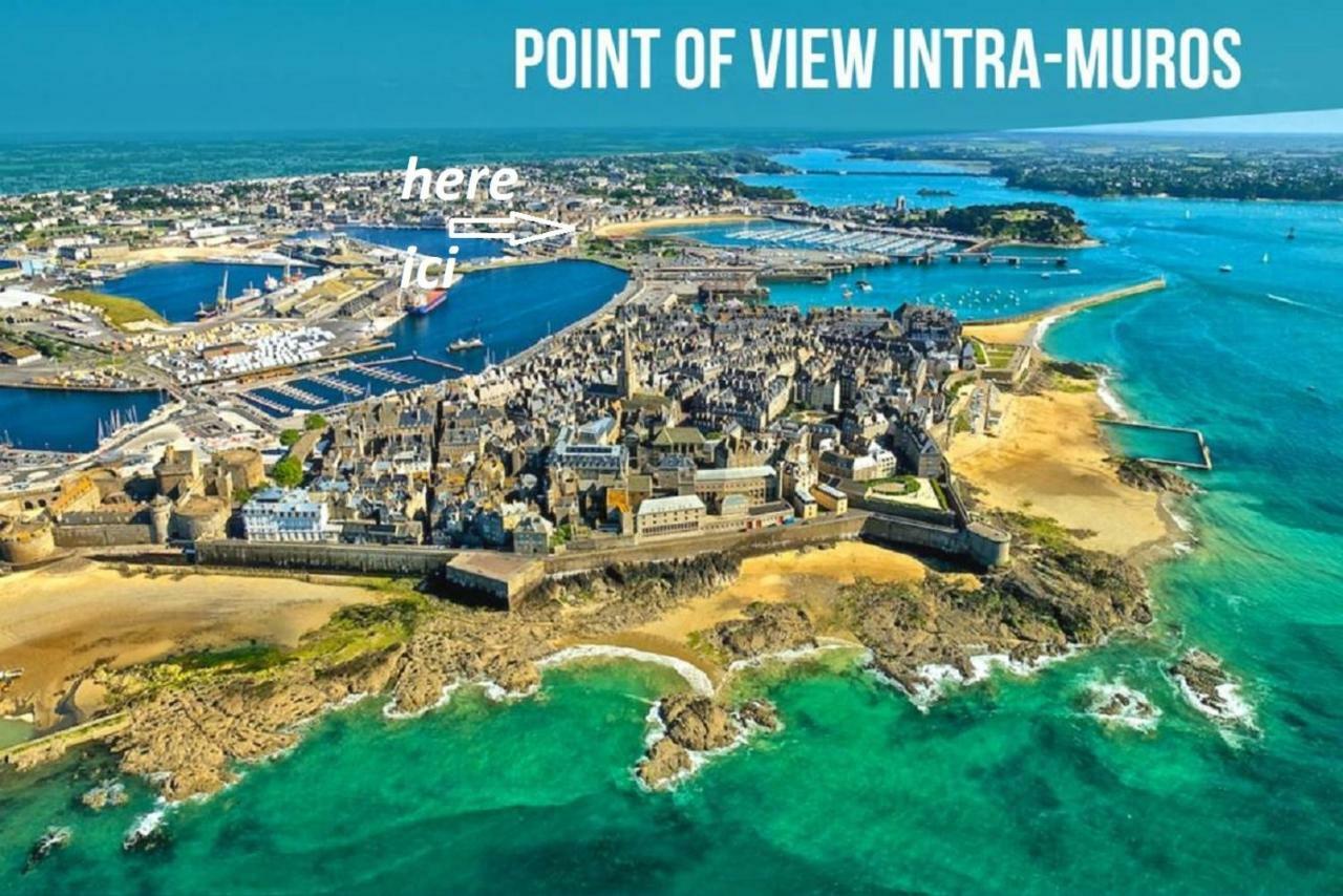 Appartement Saint Malo Vue Sur Mer Et Sur Intra Muros, Ferry, Plage Et Commerces A 50 M Eksteriør billede